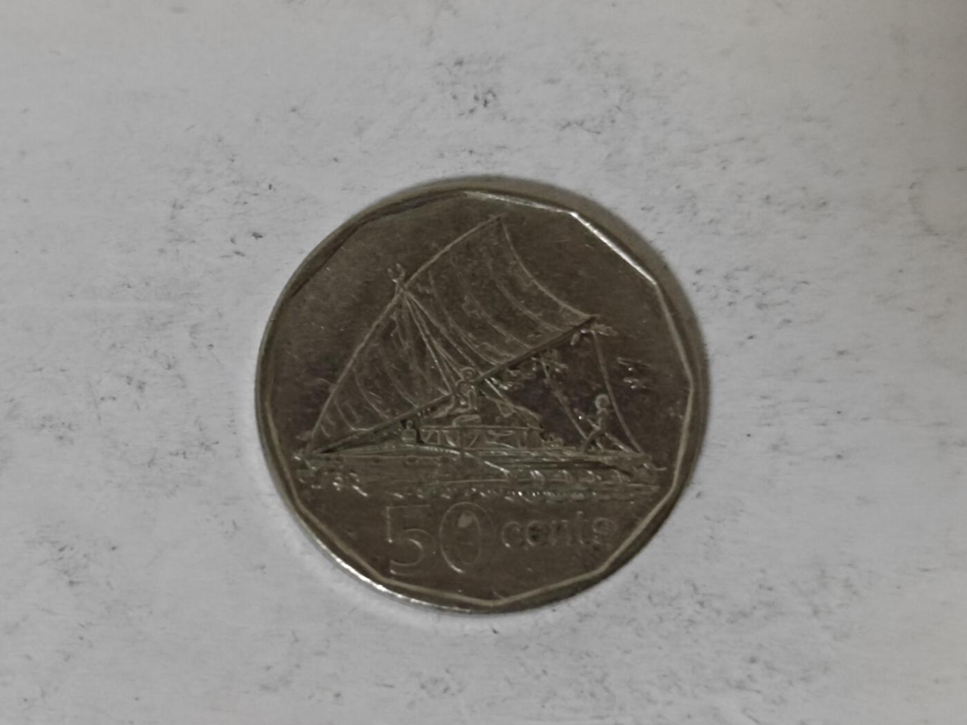 （全店满五十包邮）第14期 小精品、少见散币专场（有佣金） 斐济五十分硬币
