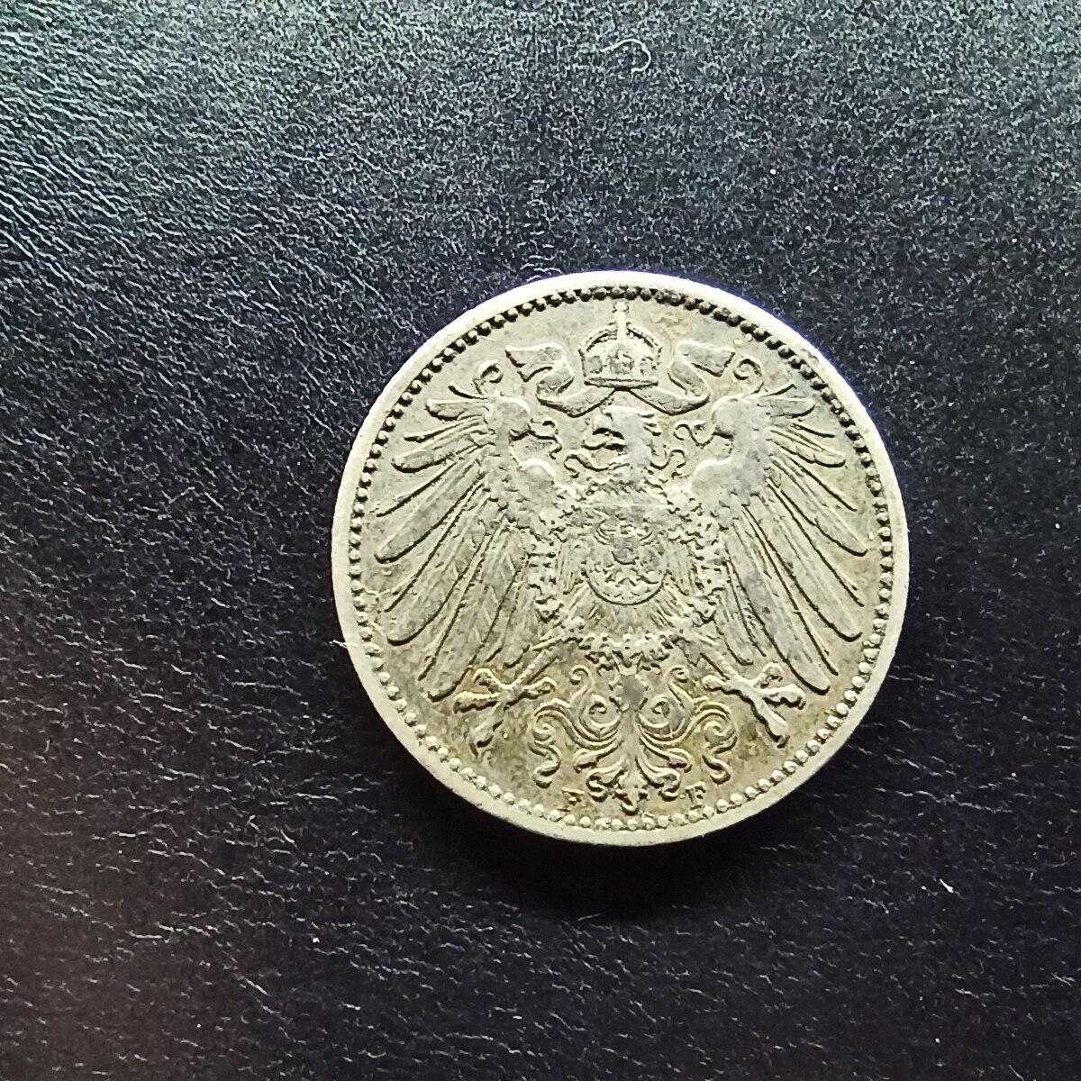 邮泉阁限时拍卖第十五场 各国硬币专场（拍卖结束后请付邮费，存留时间过长需全部邮寄） 德意志帝国1906年1马克银币F版5.55克0.900