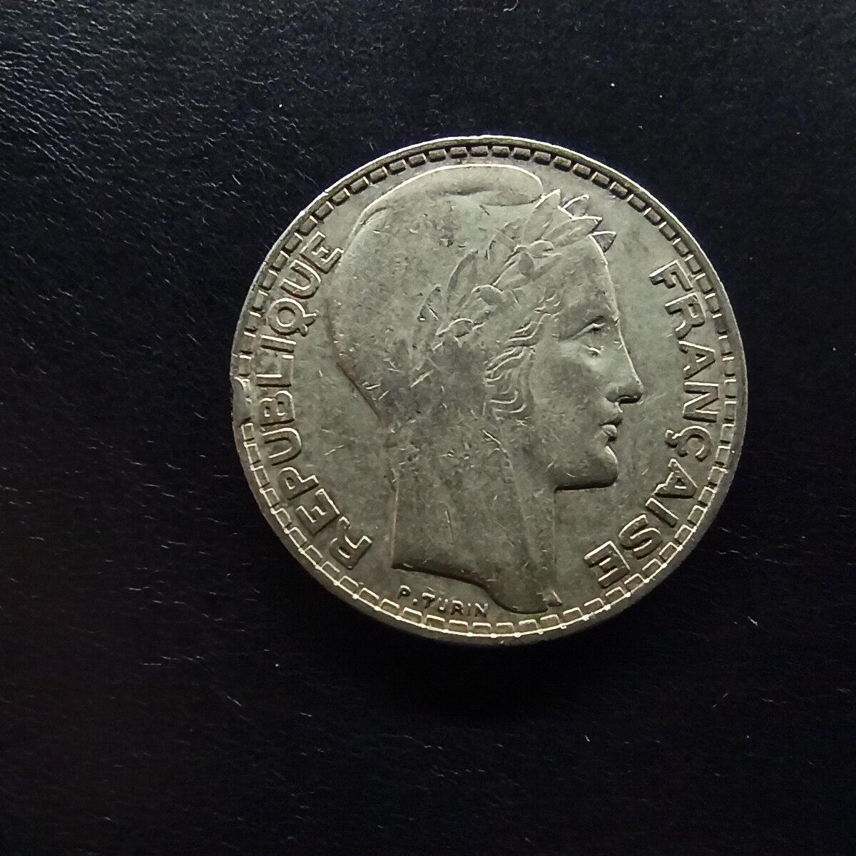 邮泉阁限时拍卖第十五场 各国硬币专场（拍卖结束后请付邮费，存留时间过长需全部邮寄） 法国1930年10法郎银币10克0.680