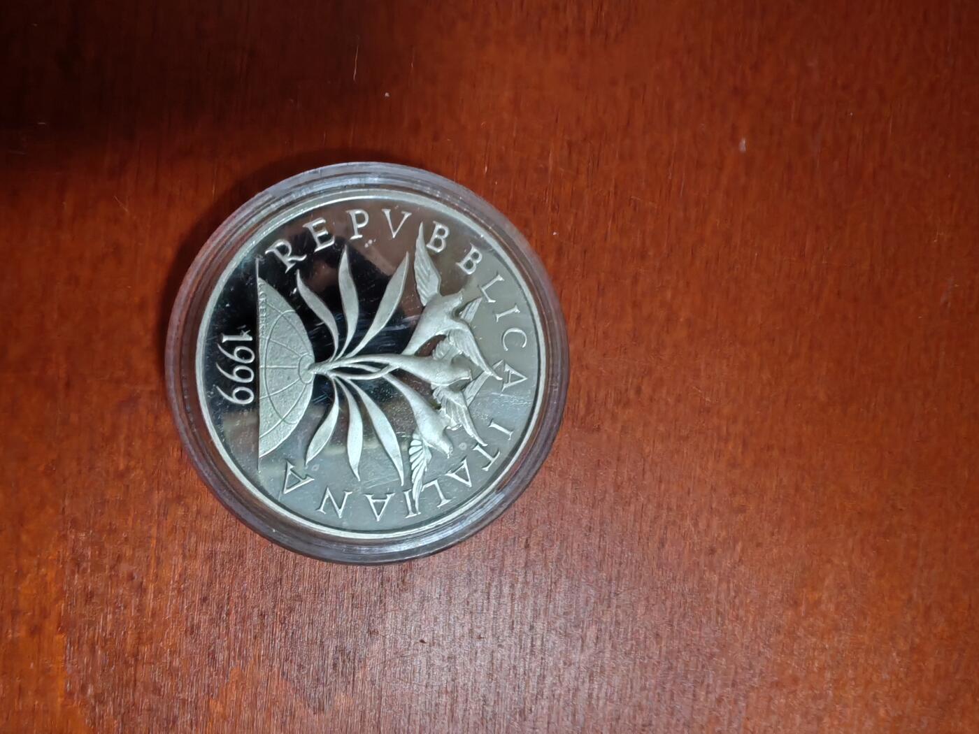 长老汇龙年精选第三十六场拍卖 1999意大利千禧年之团结5000里拉精制银币，8170枚