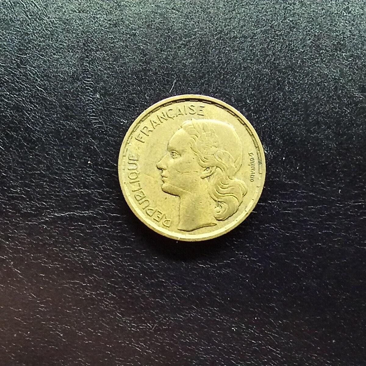 邮泉阁限时拍卖第十五场 各国硬币专场（拍卖结束后请付邮费，存留时间过长需全部邮寄） 法国1951年20法郎B版