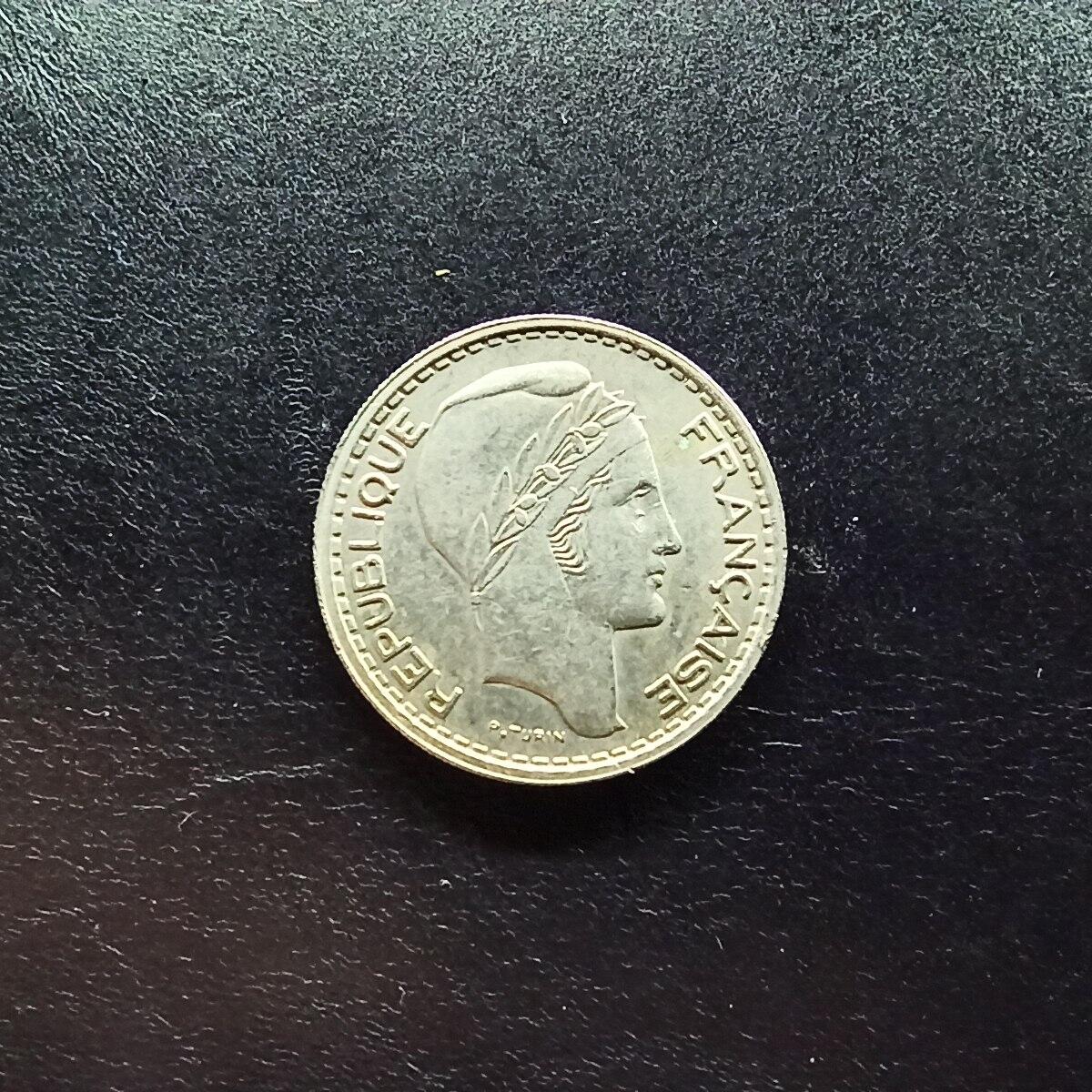 邮泉阁限时拍卖第十五场 各国硬币专场（拍卖结束后请付邮费，存留时间过长需全部邮寄） 法国1949年10法郎B版