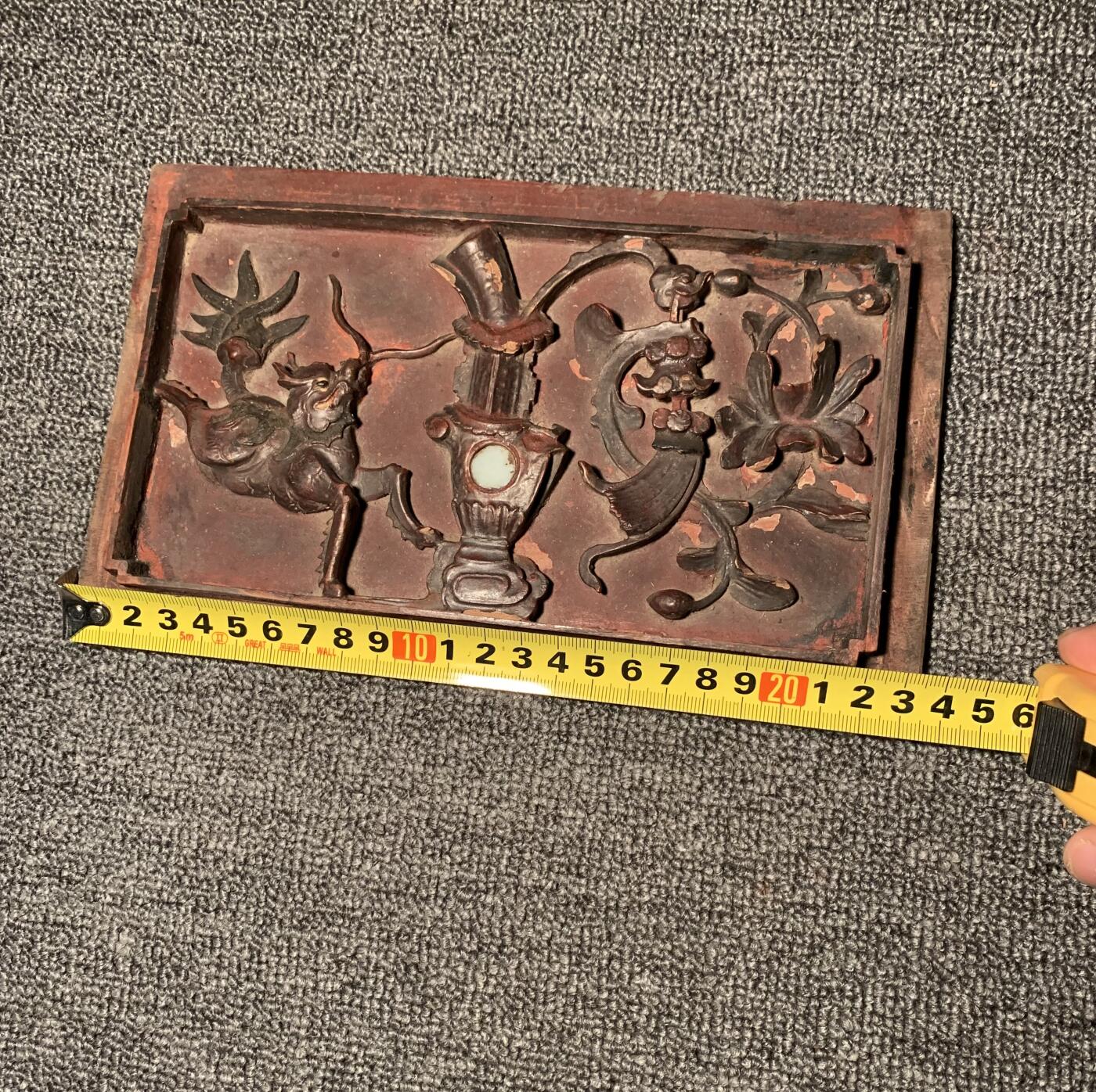 湘工瑞兽麒麟花板一对
