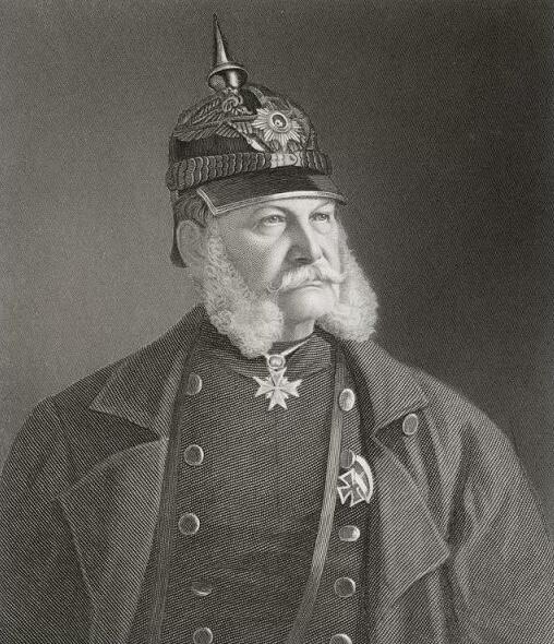 德国普鲁士1897年 威廉一世诞辰百年高浮雕精制大镀银章 40MM