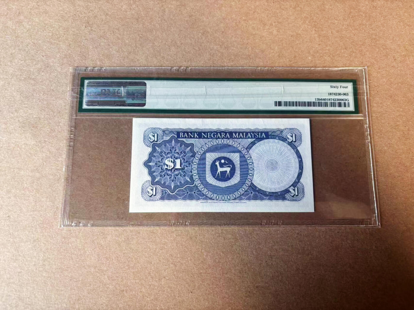 【六百期大拍 拍品火热征集中】✨Blue Auction 世界纸币精拍第596期【精】 【无47】马来西亚 1981-83年1林吉特 PMG64