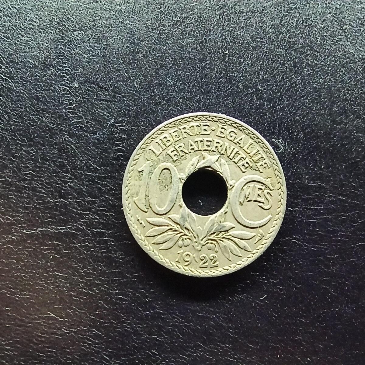 邮泉阁限时拍卖第十五场 各国硬币专场（拍卖结束后请付邮费，存留时间过长需全部邮寄） 法国1922年10分闪电版