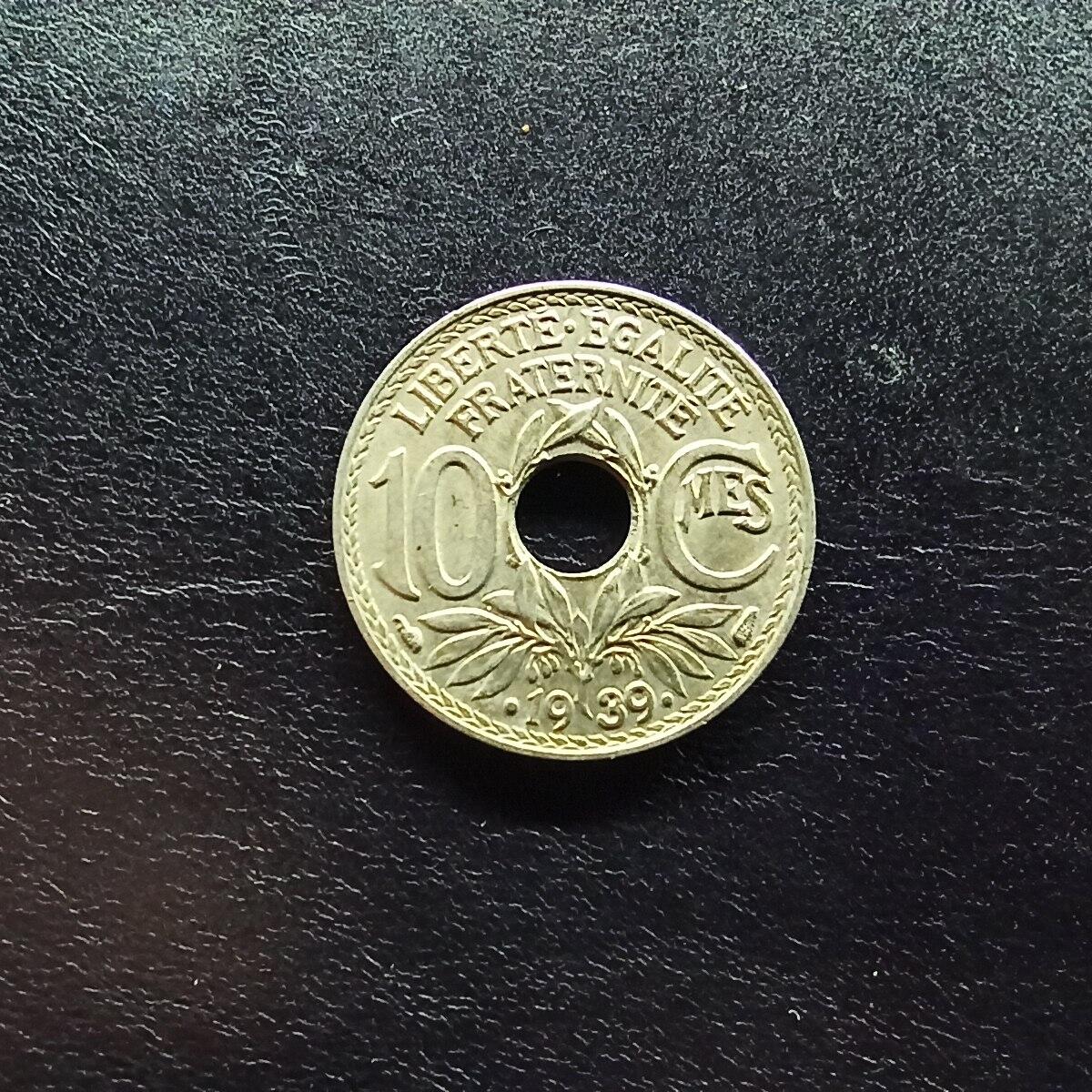 邮泉阁限时拍卖第十五场 各国硬币专场（拍卖结束后请付邮费，存留时间过长需全部邮寄） 法国1939年10分