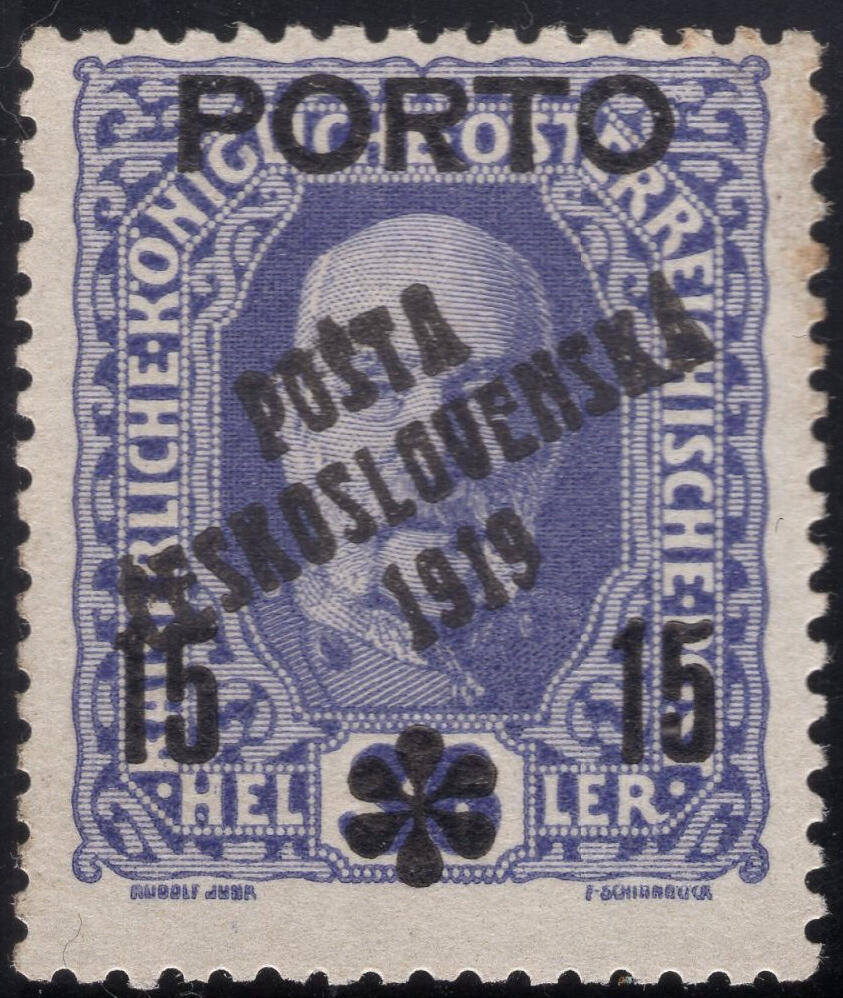 洪涛臻品批发群 精选邮票限时拍卖第八百三十一期  1919年奥地利国王加盖捷克斯洛伐克邮票 一战占领区加盖邮票 原胶轻贴润亮