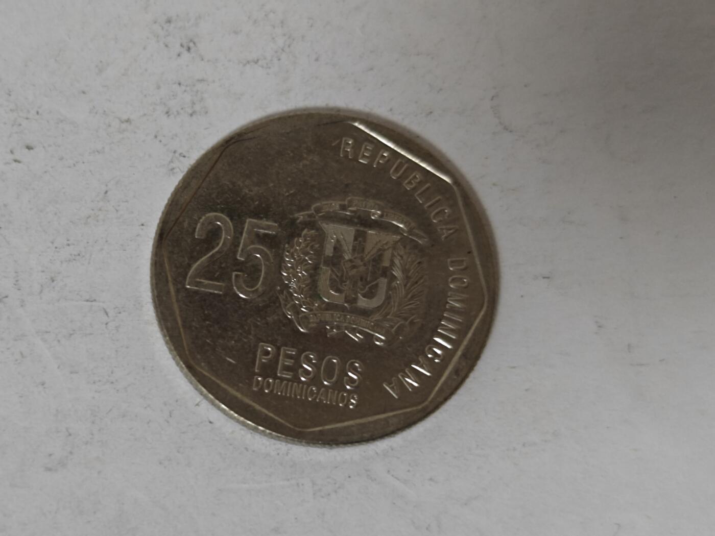 （全店满五十包邮）第14期 小精品、少见散币专场（有佣金） 多米尼加25比索，