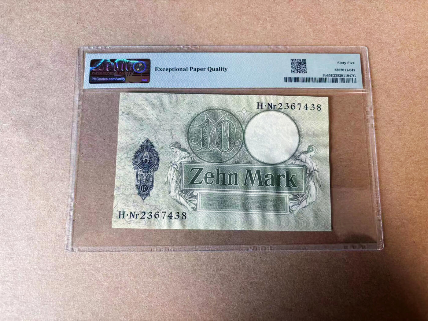 【六百期大拍 拍品火热征集中】✨Blue Auction 世界纸币精拍第596期【精】 德国 1906年10马克 PMG65EPQ 