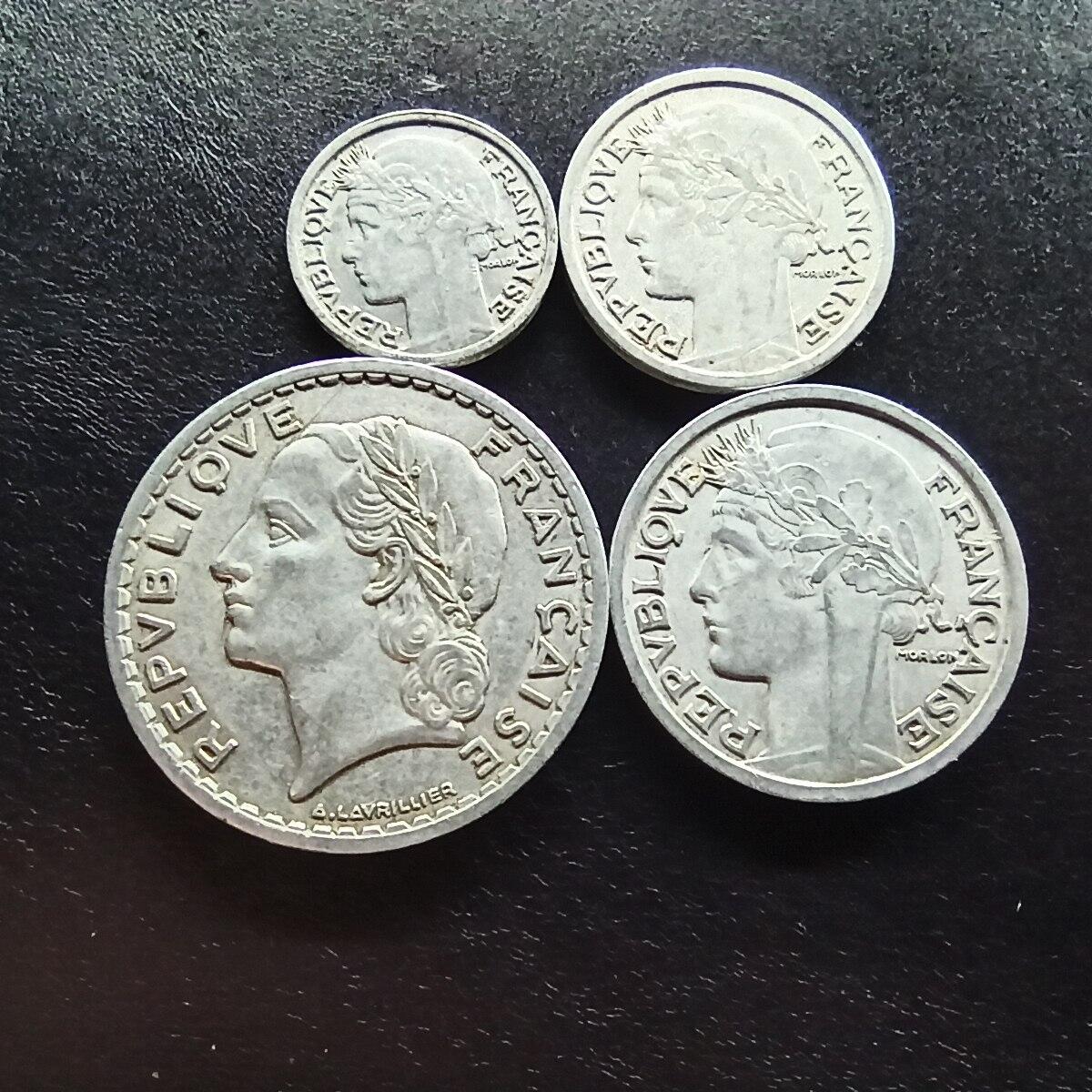 邮泉阁限时拍卖第十五场 各国硬币专场（拍卖结束后请付邮费，存留时间过长需全部邮寄） 法国铝币4枚