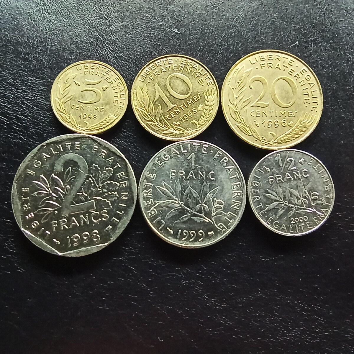 邮泉阁限时拍卖第十五场 各国硬币专场（拍卖结束后请付邮费，存留时间过长需全部邮寄） 法国蜜蜂版6枚