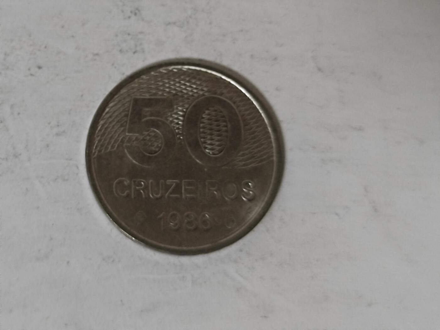 （全店满五十包邮）第14期 小精品、少见散币专场（有佣金） 巴西五十克鲁塞罗