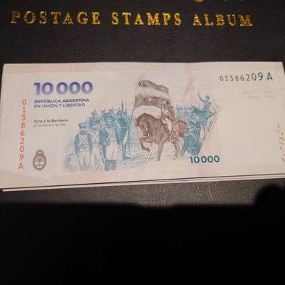 【世界钱币】精选微拍第154期暨2024年第66期～部分新品卖剩品种展销 2024年阿根廷10000比索 全新绝品无4尾号209