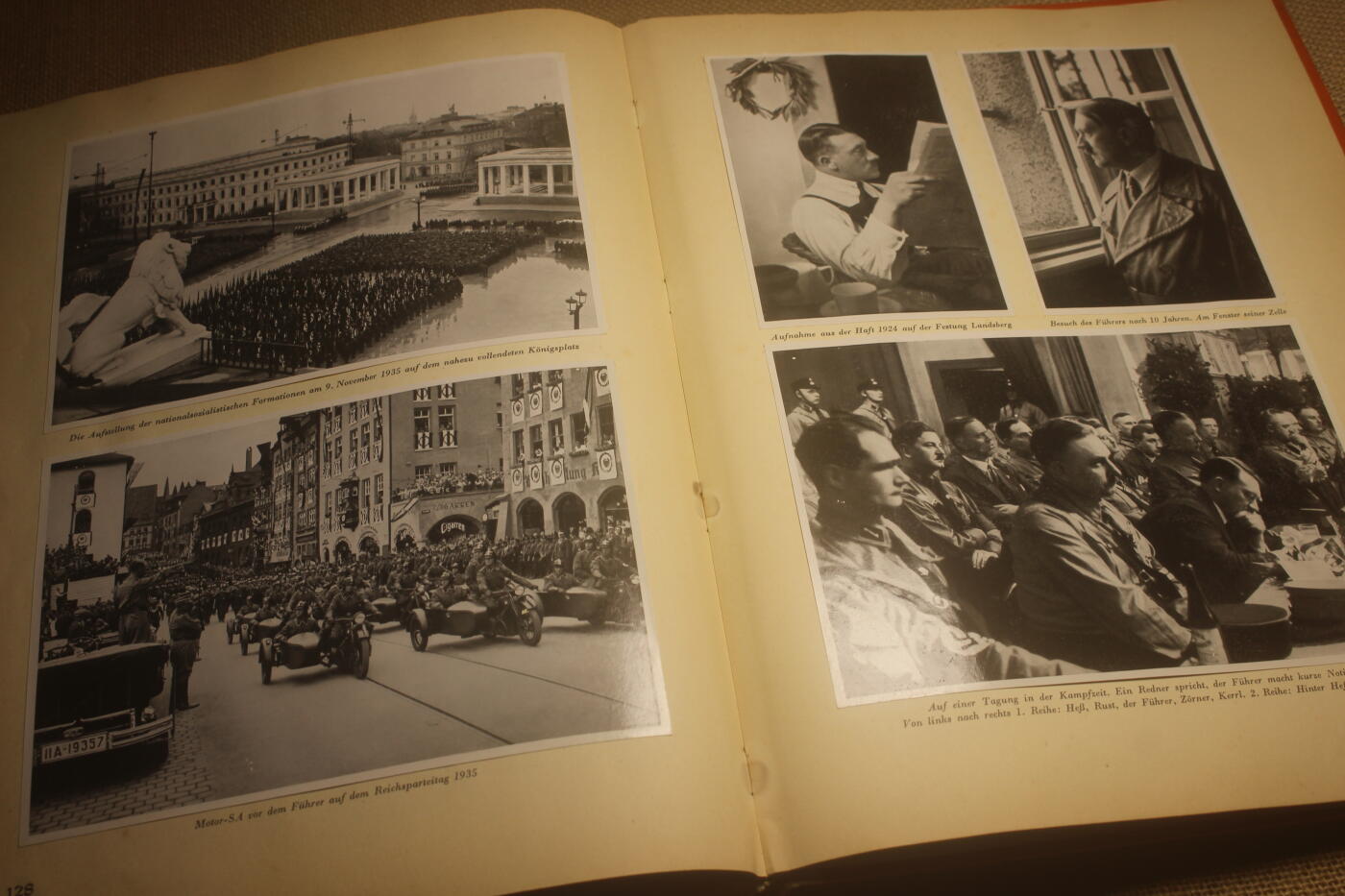 2024.12.19苏德主题拍卖 小胡子个人主题画册，1935年出版，全书合计126页，其中粘贴的图片及照片约205张，近库存品相