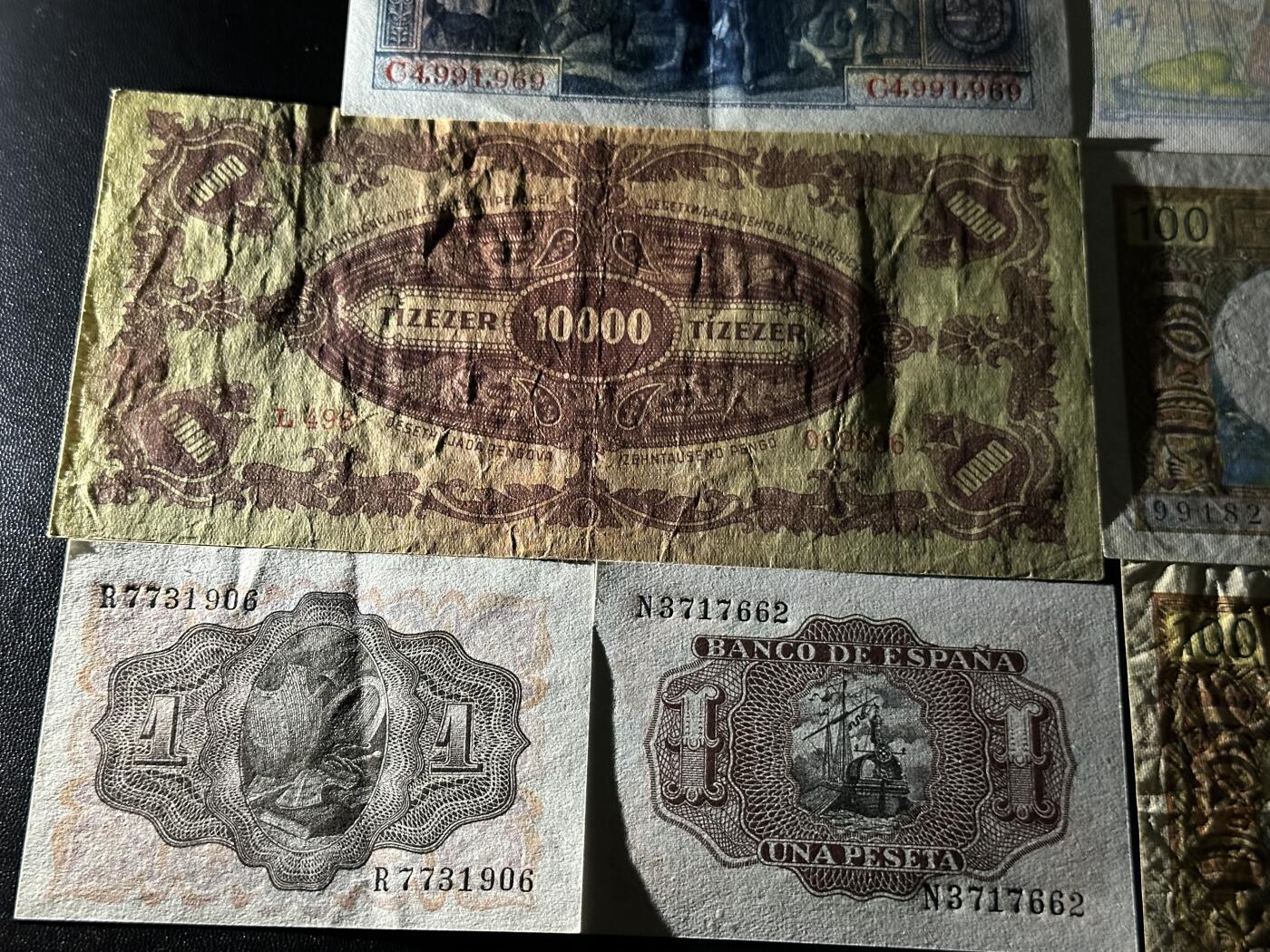 《外钞收藏家》第四百五十七期 西班牙等7张精美纸币 非全新 品相如图