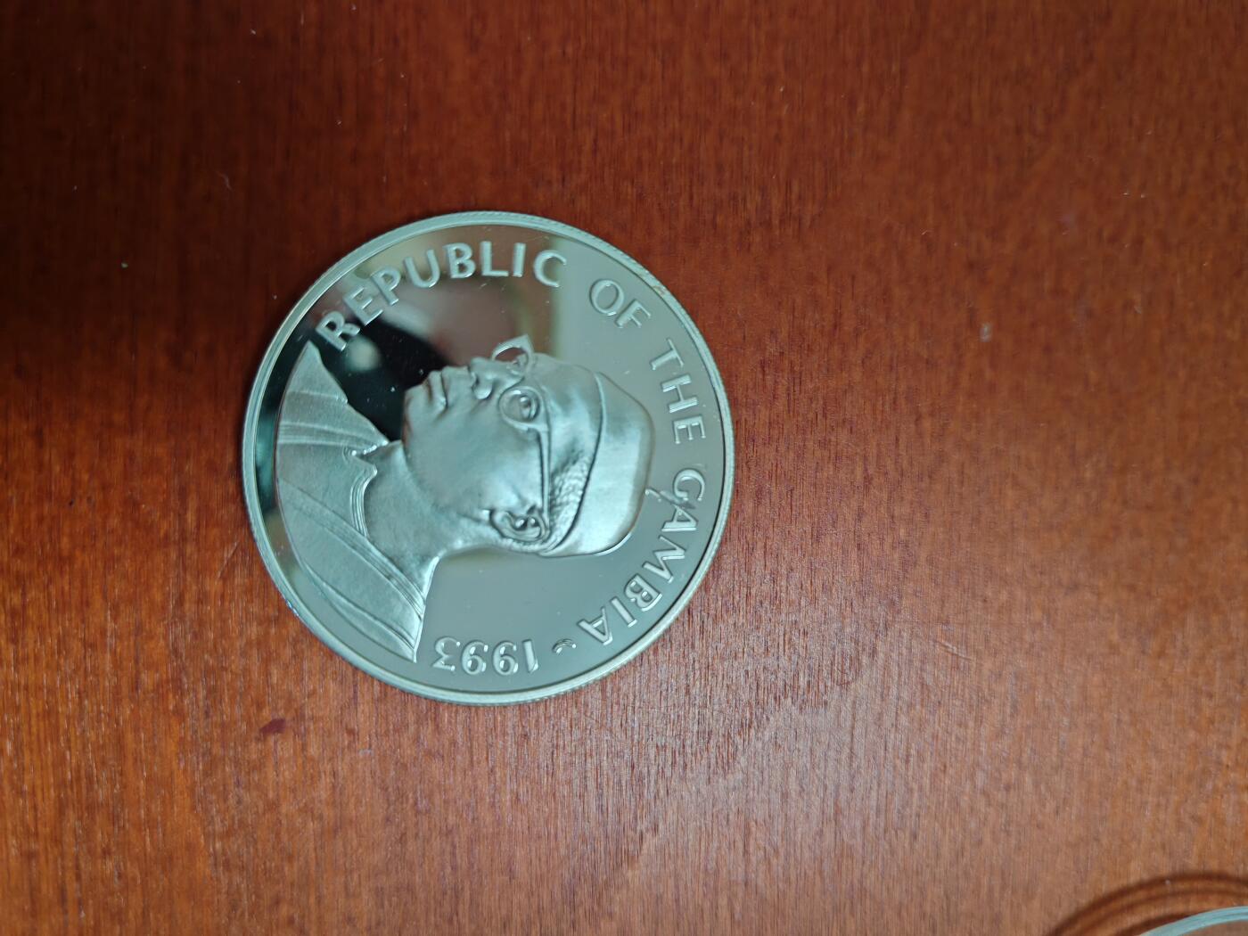 长老汇龙年精选第三十七场拍卖 1993冈比亚20达拉西精制银币