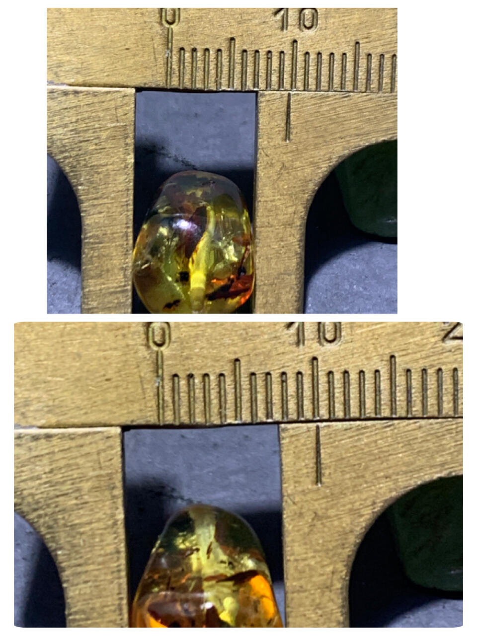 乌克兰花珀通货随形珠一个，