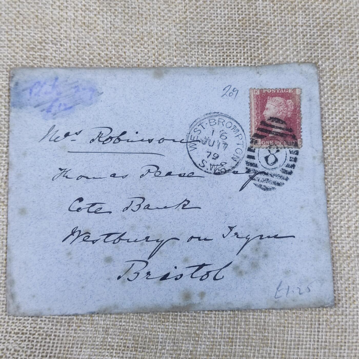 PCAI钱币15-121钱币专场 1897年红便士实寄封
