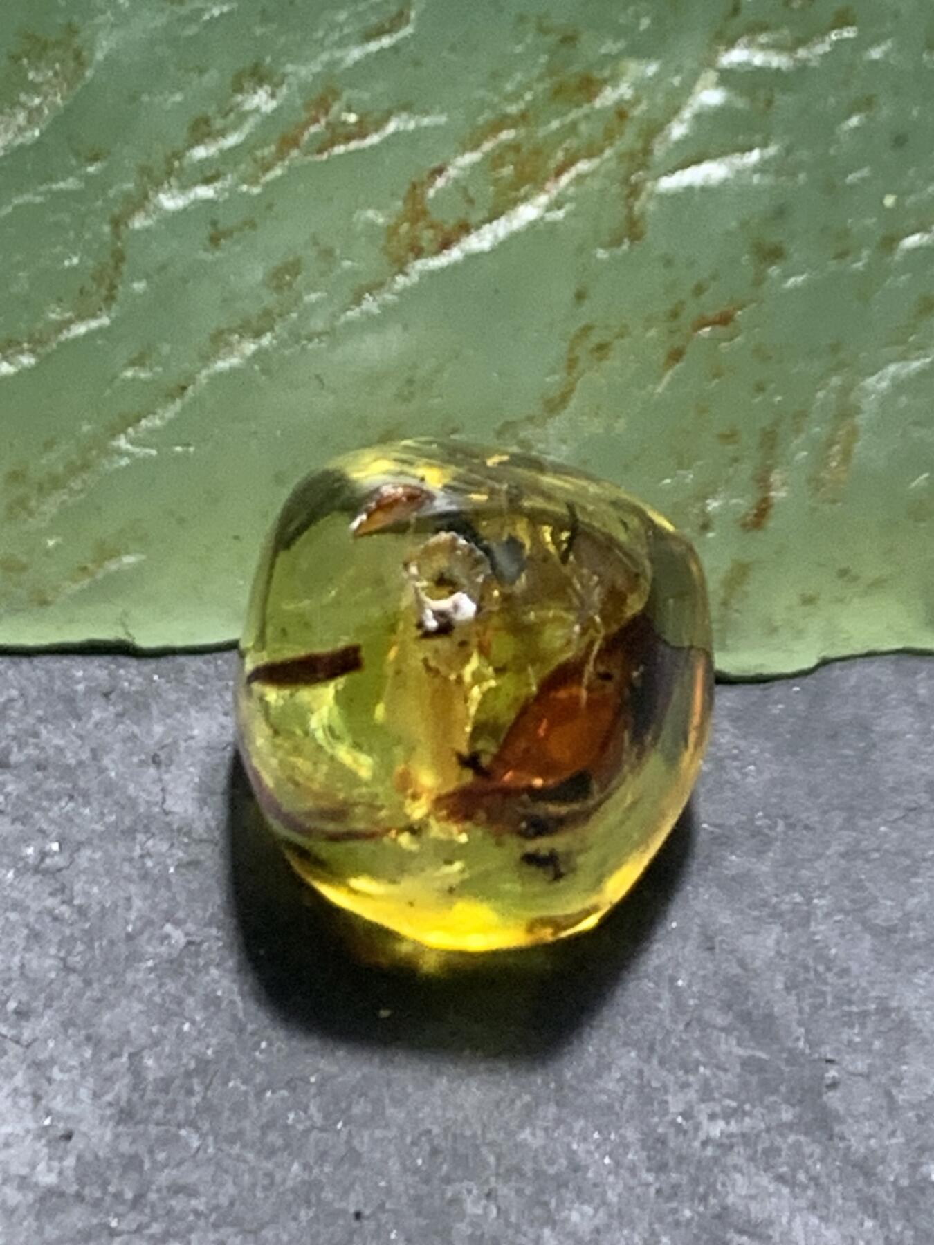 乌克兰花珀通货随形珠一个，