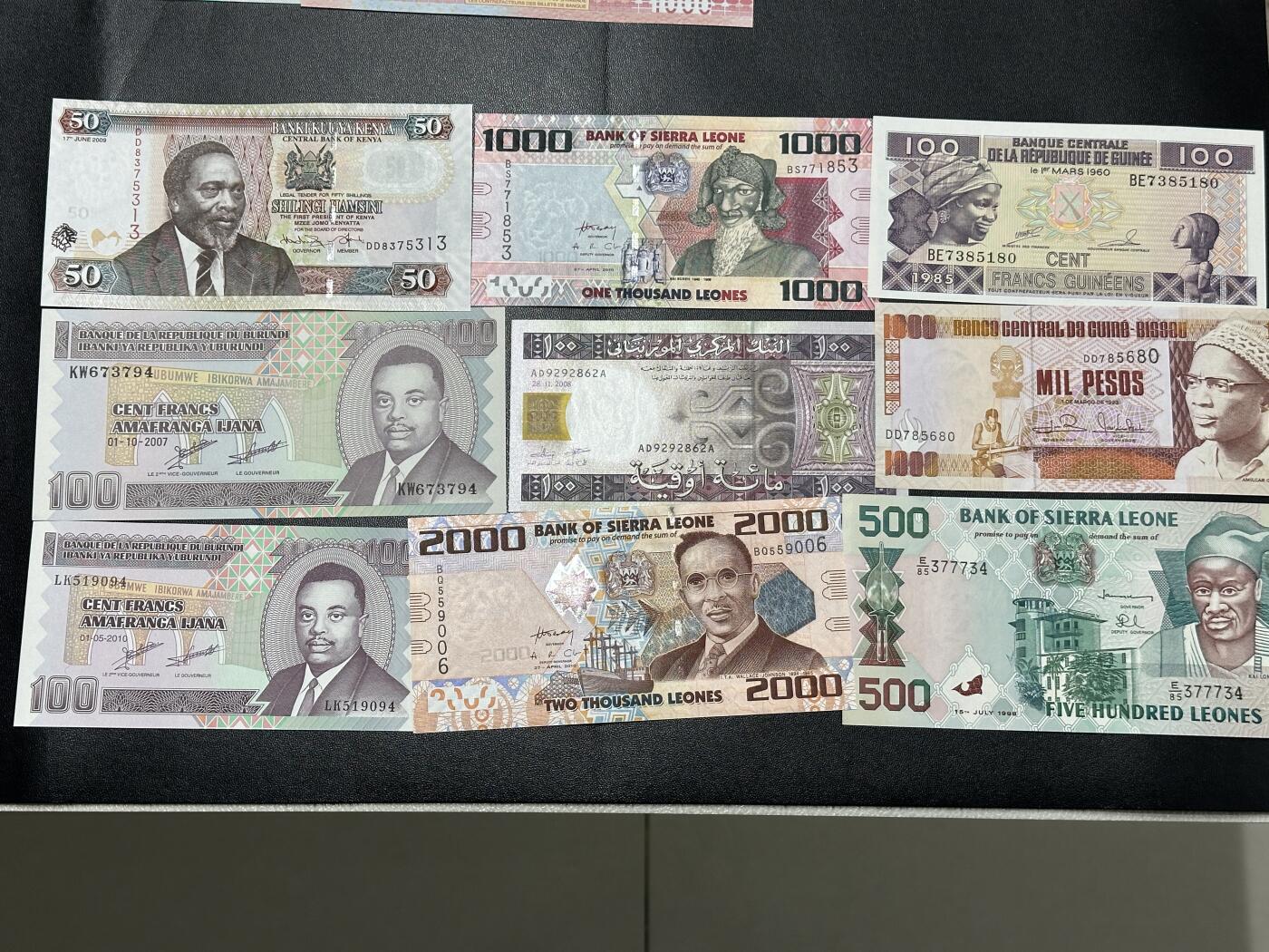 《外钞收藏家》第四百五十七期 肯尼亚等九张精美纸币 全新UNC