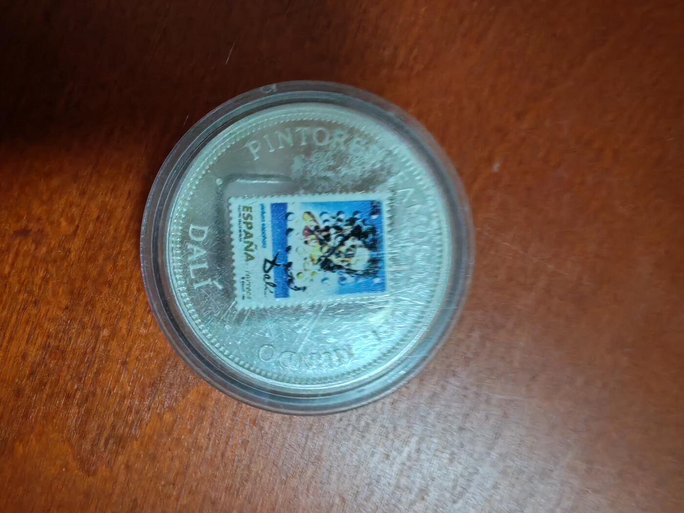 长老汇龙年精选第三十七场拍卖 1999赤道几内亚达利邮票7000法郎彩色精制银币，20.52克999银