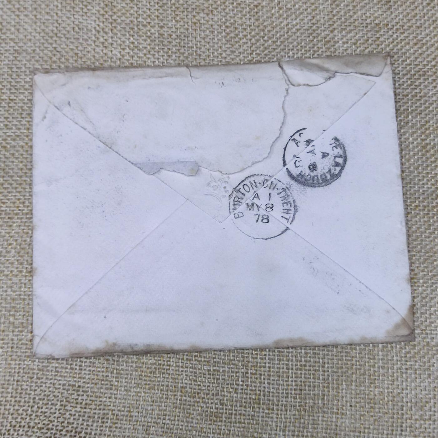 PCAI钱币16-123中国邮票专场 1878年英国红便士实寄封