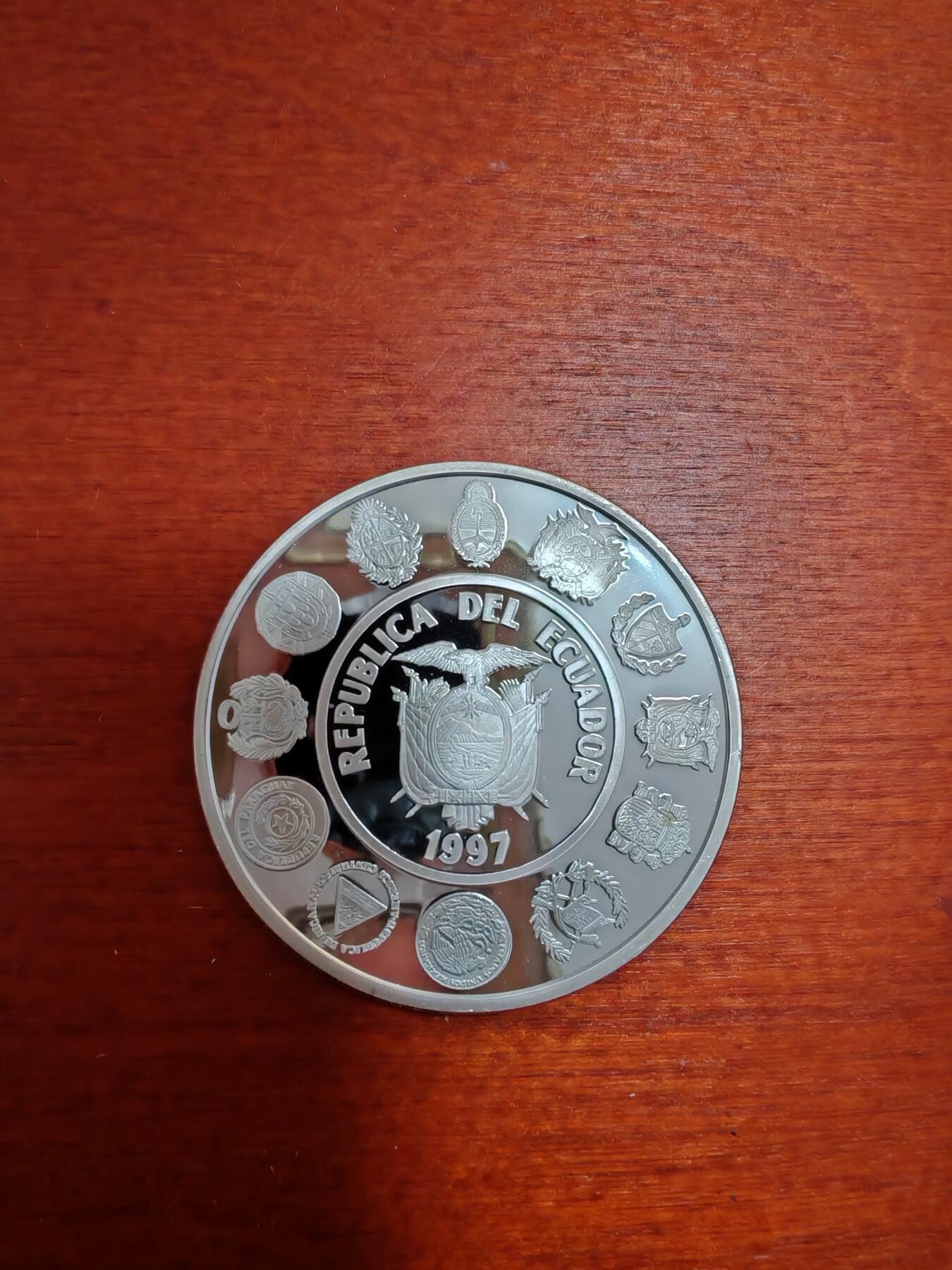 长老汇龙年精选第三十七场拍卖 1997厄瓜多尔5000苏克雷精制银币