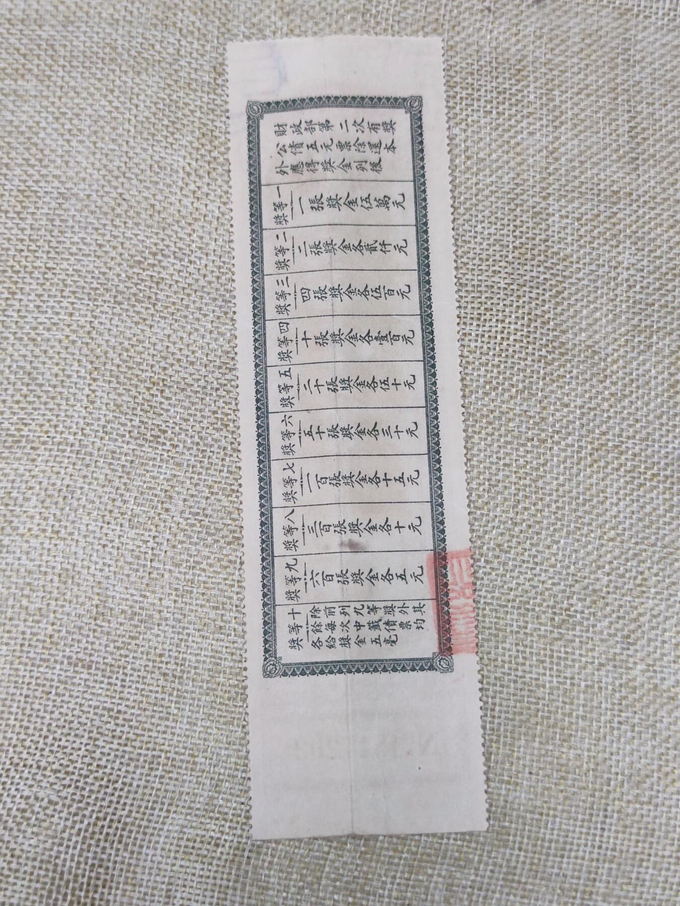 PCAI钱币17-124钱币证章专场 国民政府二次公债
