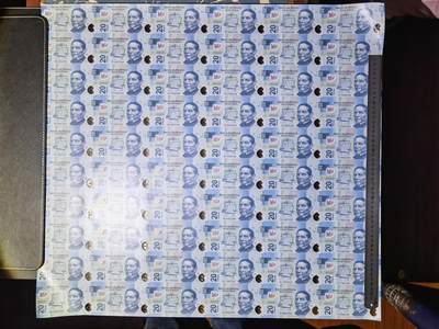 叁拾收藏第21期 - 墨西哥20塑料钞  60连体  UNC