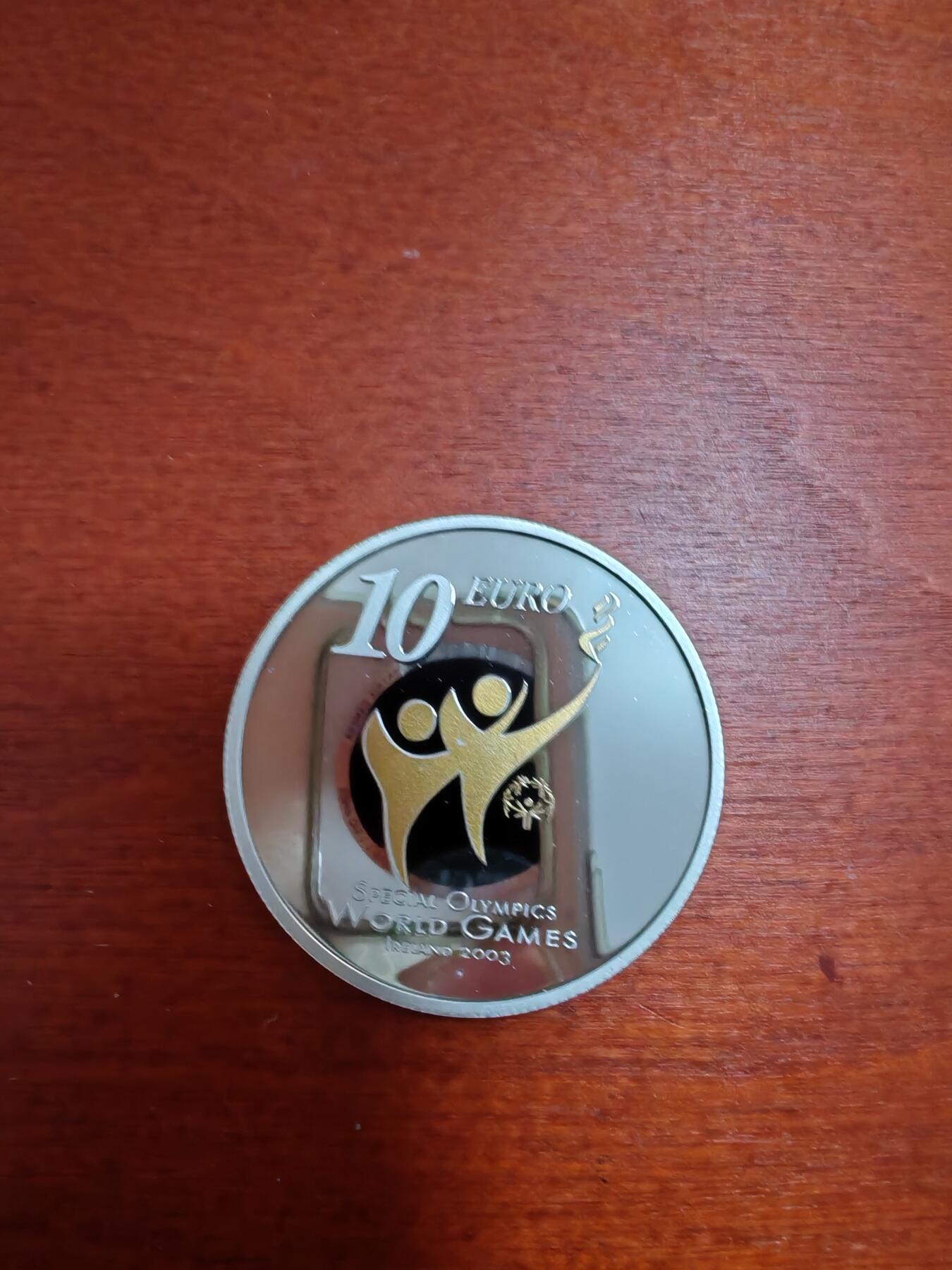长老汇龙年精选第三十七场拍卖 2003爱尔兰特奥会10欧元镀金精制银币