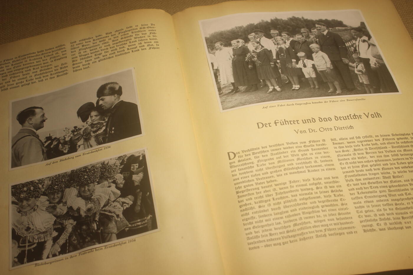 2024.12.19苏德主题拍卖 小胡子个人主题画册，1935年出版，全书合计126页，其中粘贴的图片及照片约205张，近库存品相