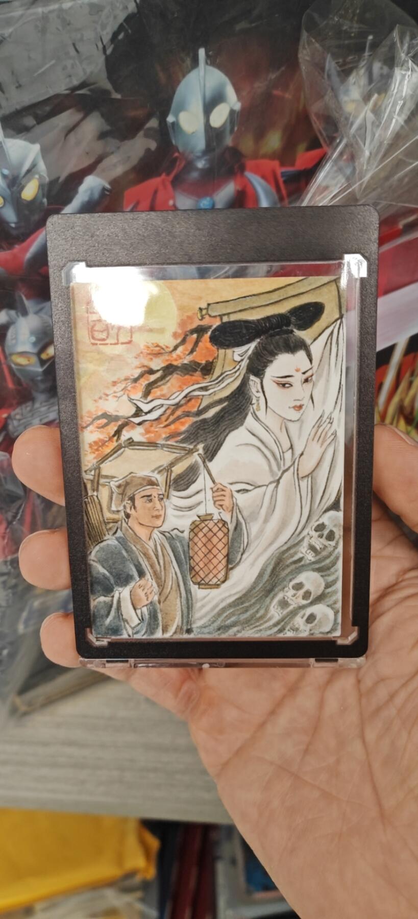 秋原瞳小店5期（雪：致敬，那不曾归去的童年！） 卢艺丰老师唯美倩女幽魂落叶黄昏手绘