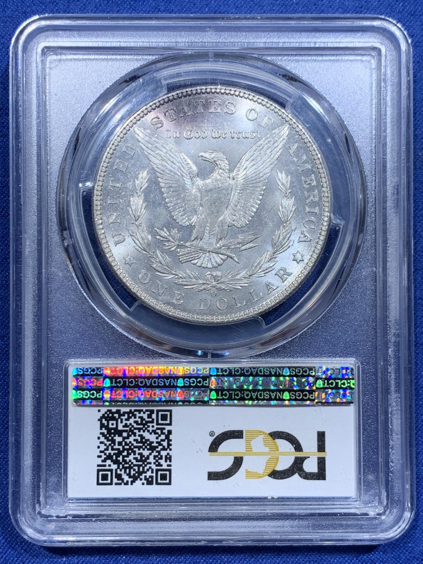 《竞宝斋》第338场 周日，周一，周二 3场连拍 （全场包邮） PCGS MS64 美国 1901年 O版摩根银币 高凝霜 不多见的年份 配套可藏