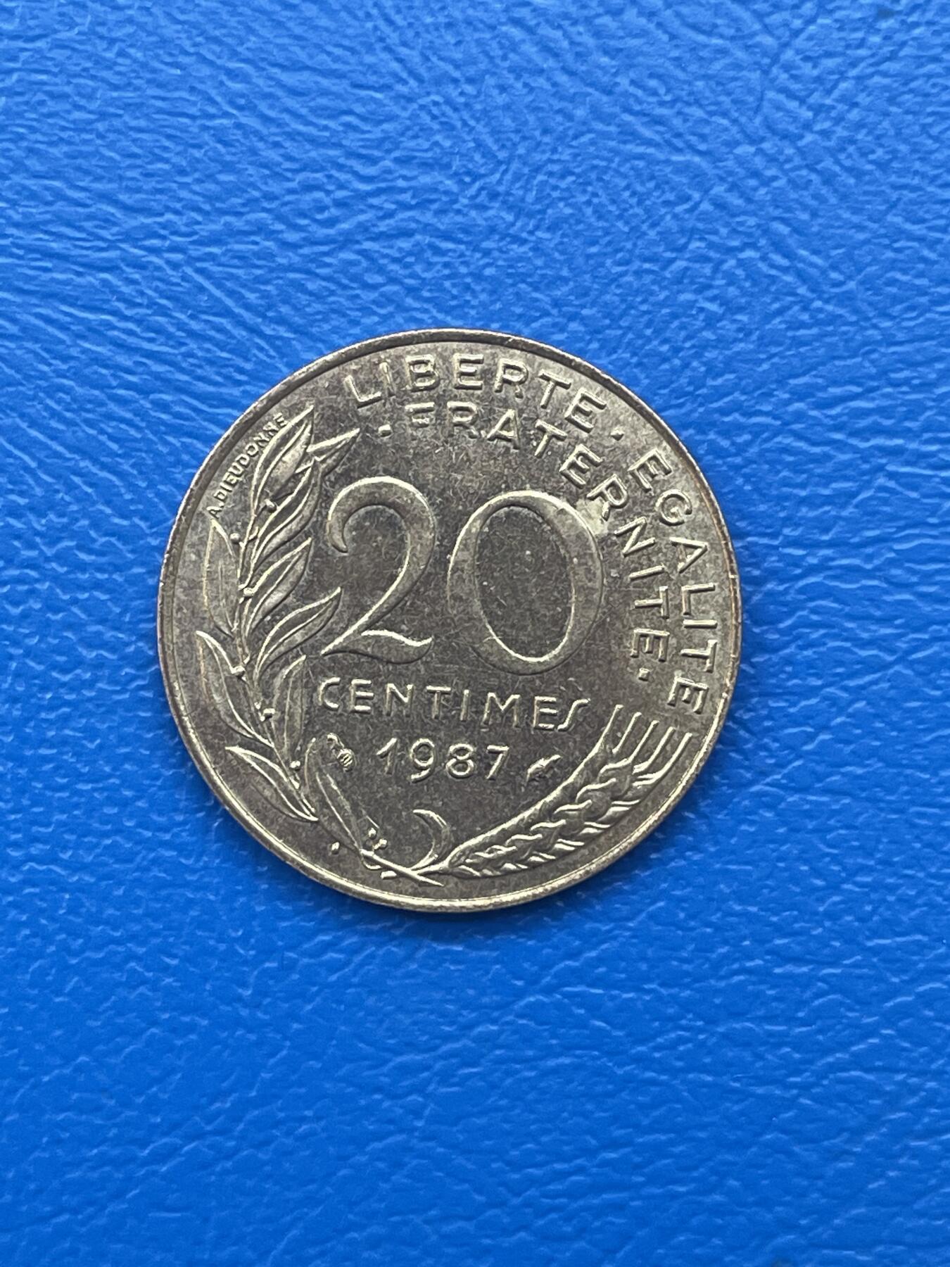 金银花邮币世界各国硬币专场02 无佣金 0起加1 法国🇫🇷20生丁