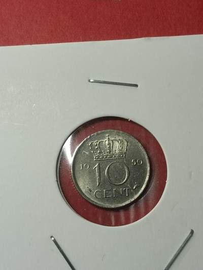 吉祥压岁钱外国硬币第38场 荷兰硬币1959