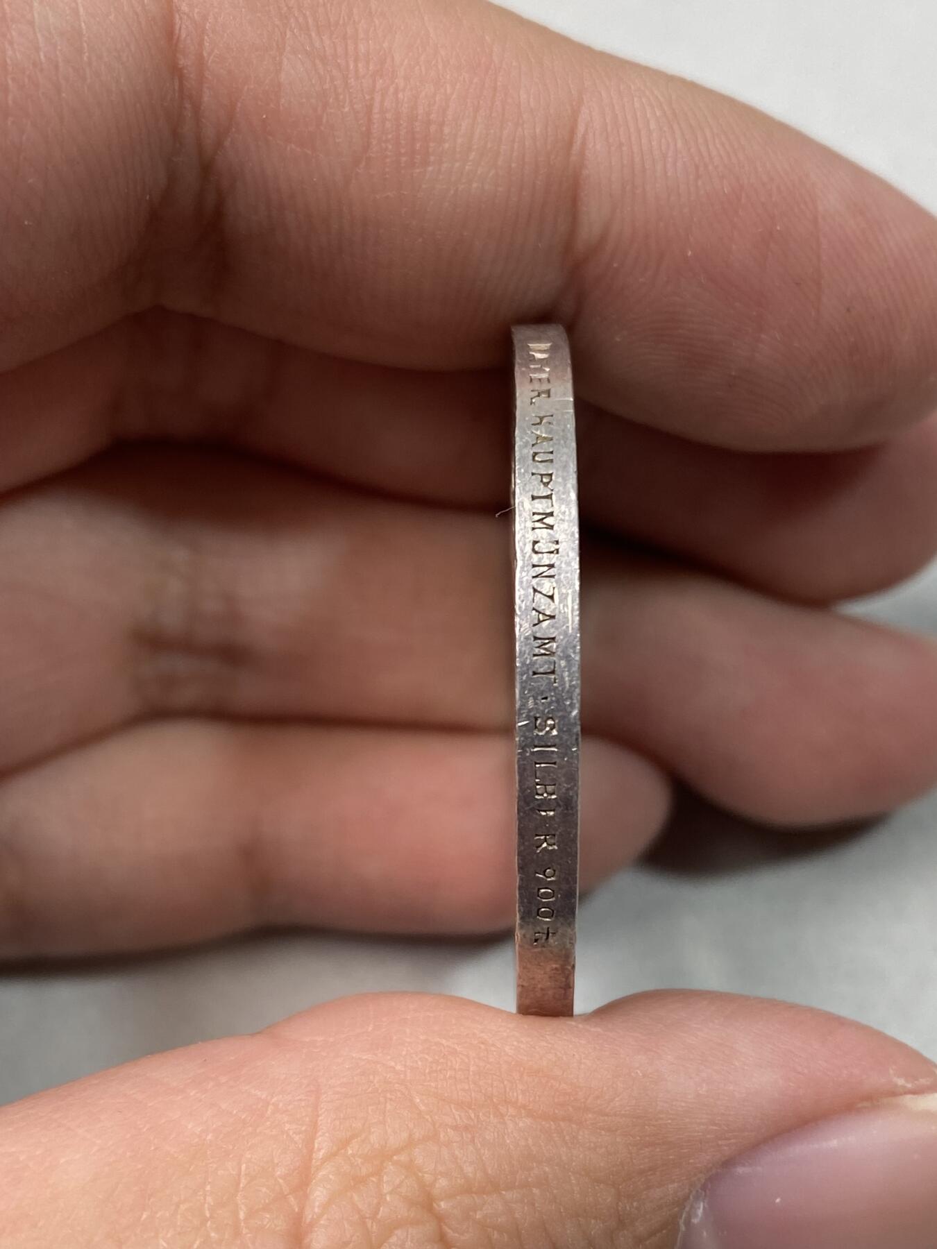 万国钱币拍卖第039期 1927德国兴登堡八十大寿5马克币章 36mm 25g