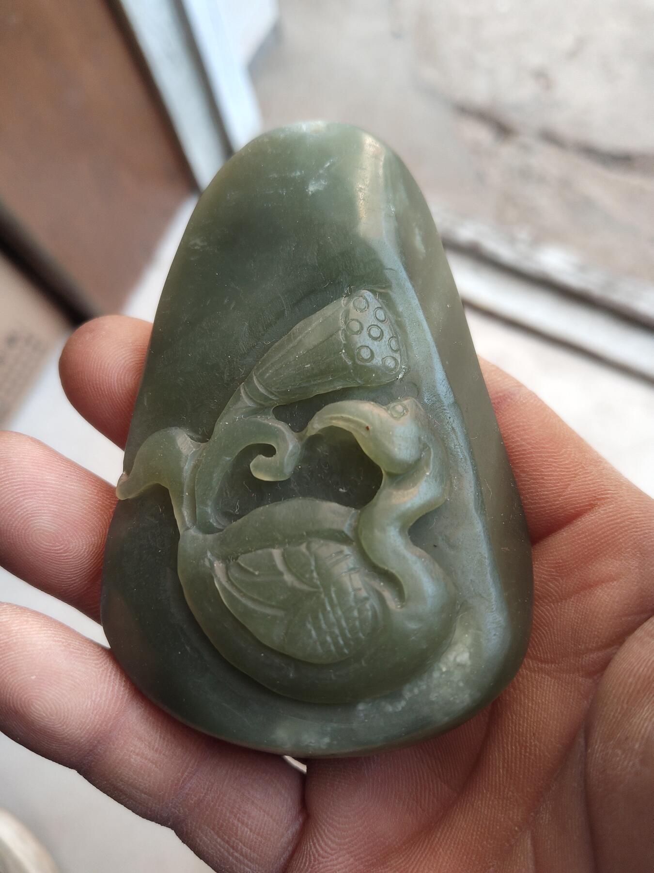 精品和田玉专场 和田青玉雕件带证书