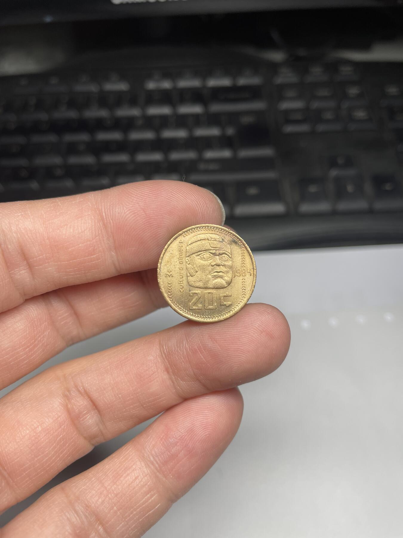 每日一拍，2024年集古藏今外币拍卖第十九期-第5场—（总第185拍），可以寄存60天，满160元包邮。 1984年墨西哥20比索