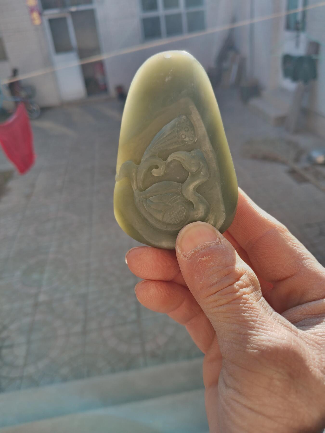 精品和田玉专场 和田青玉雕件带证书