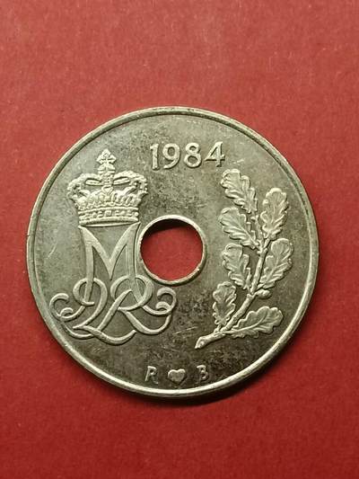 吉祥压岁钱外国硬币第38场 丹麦硬币1984