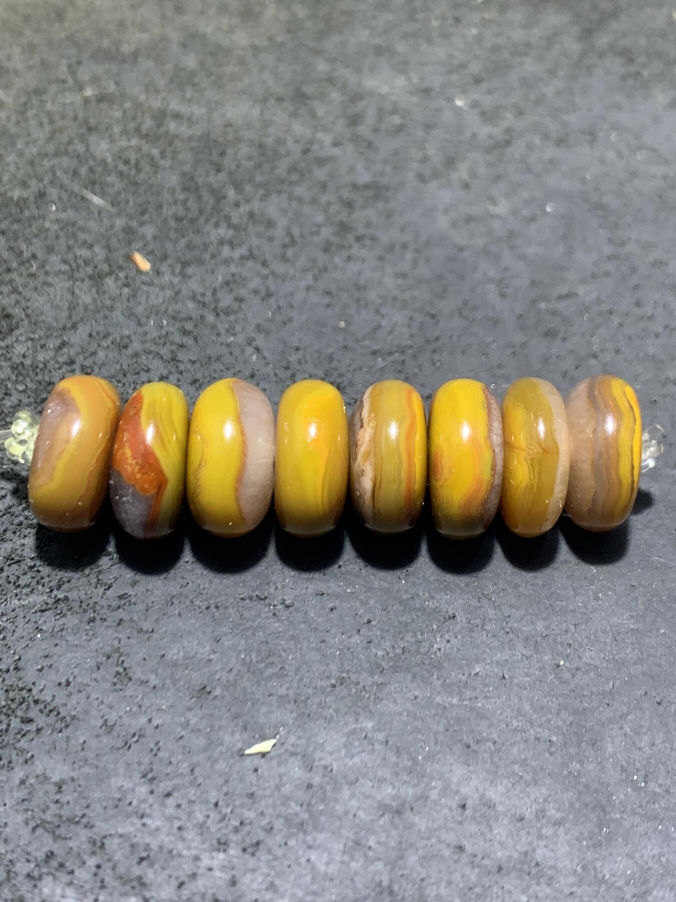 精美高玉化冰飘战国红玛瑙随形隔片一组