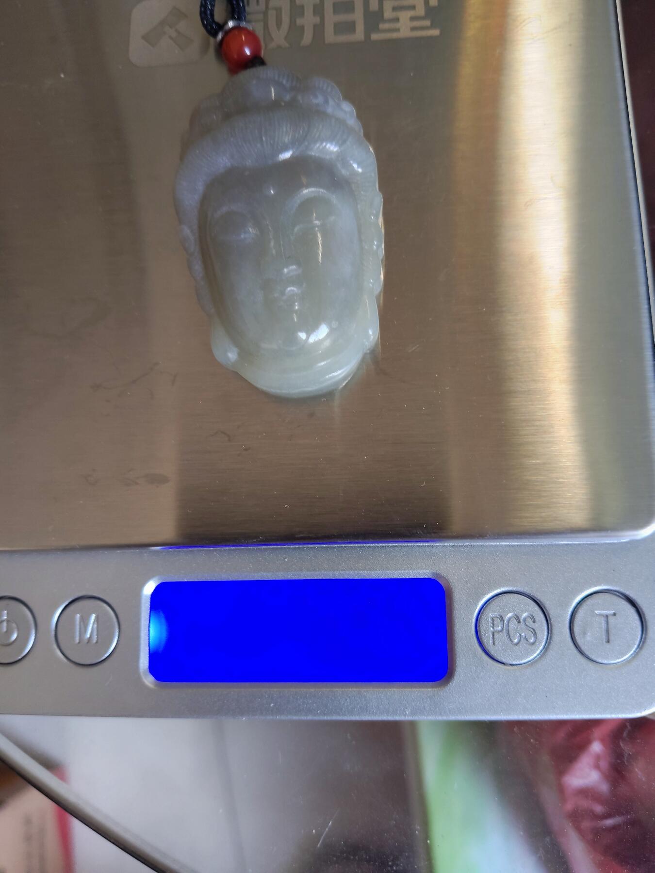 精品和田玉专场 和田玉观音头像吊坠