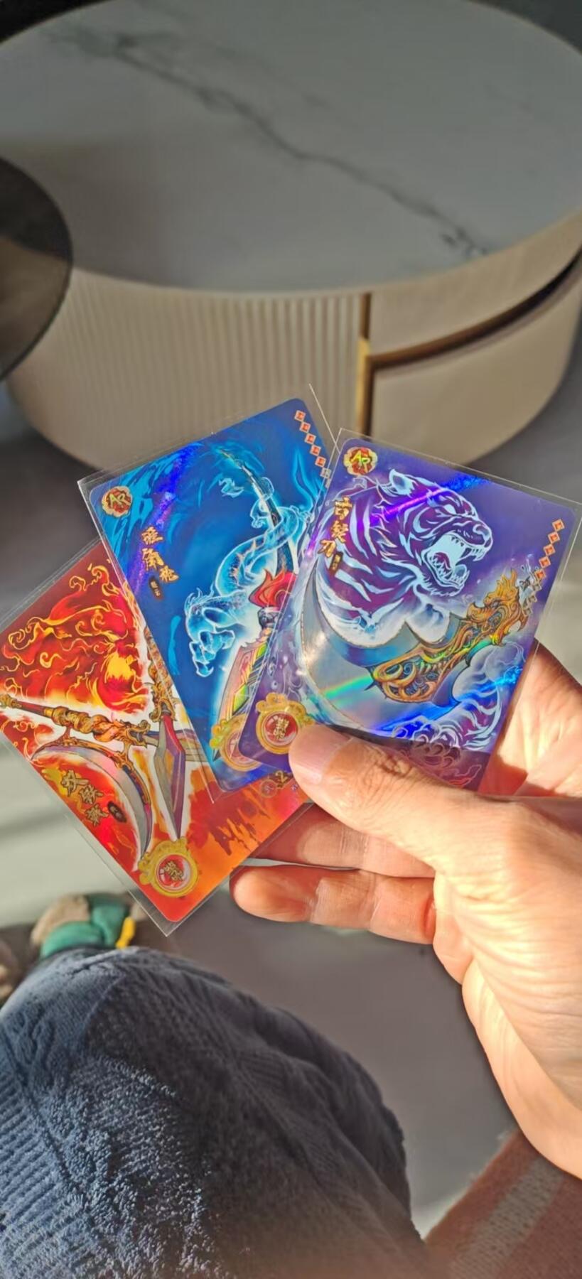 秋原瞳小店5期（雪：致敬，那不曾归去的童年！） 卡游三国ar武器蓝背3件套