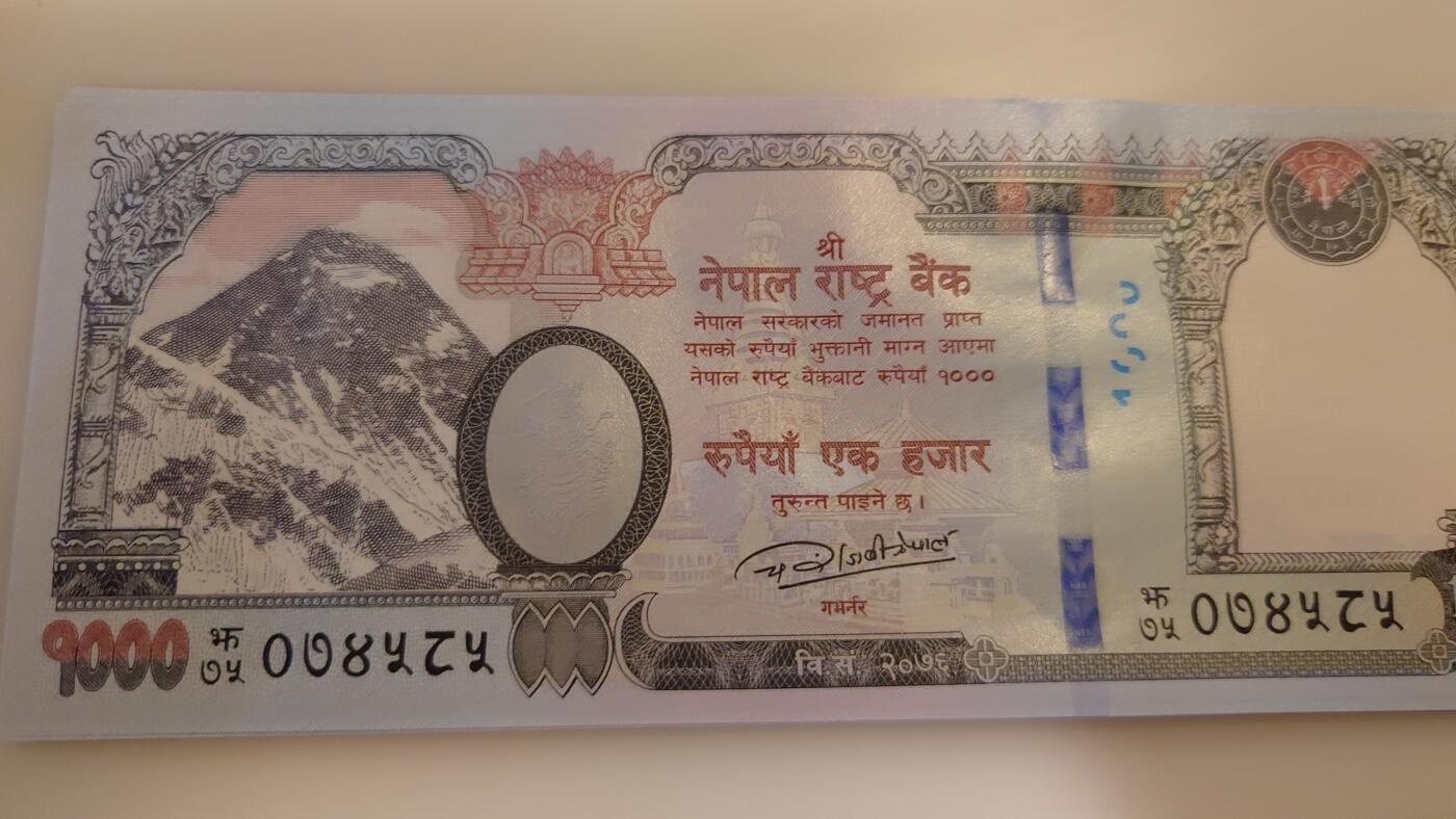 【世界钱币】免佣金微拍第157期暨2024年第69期～2019年尼泊尔1000卢比绝品无斑团购专场 3张起包邮 2019年尼泊尔1000卢比 全新绝品无斑(16)