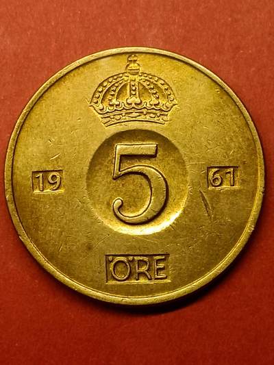 吉祥压岁钱外国硬币第38场 瑞典硬币1961