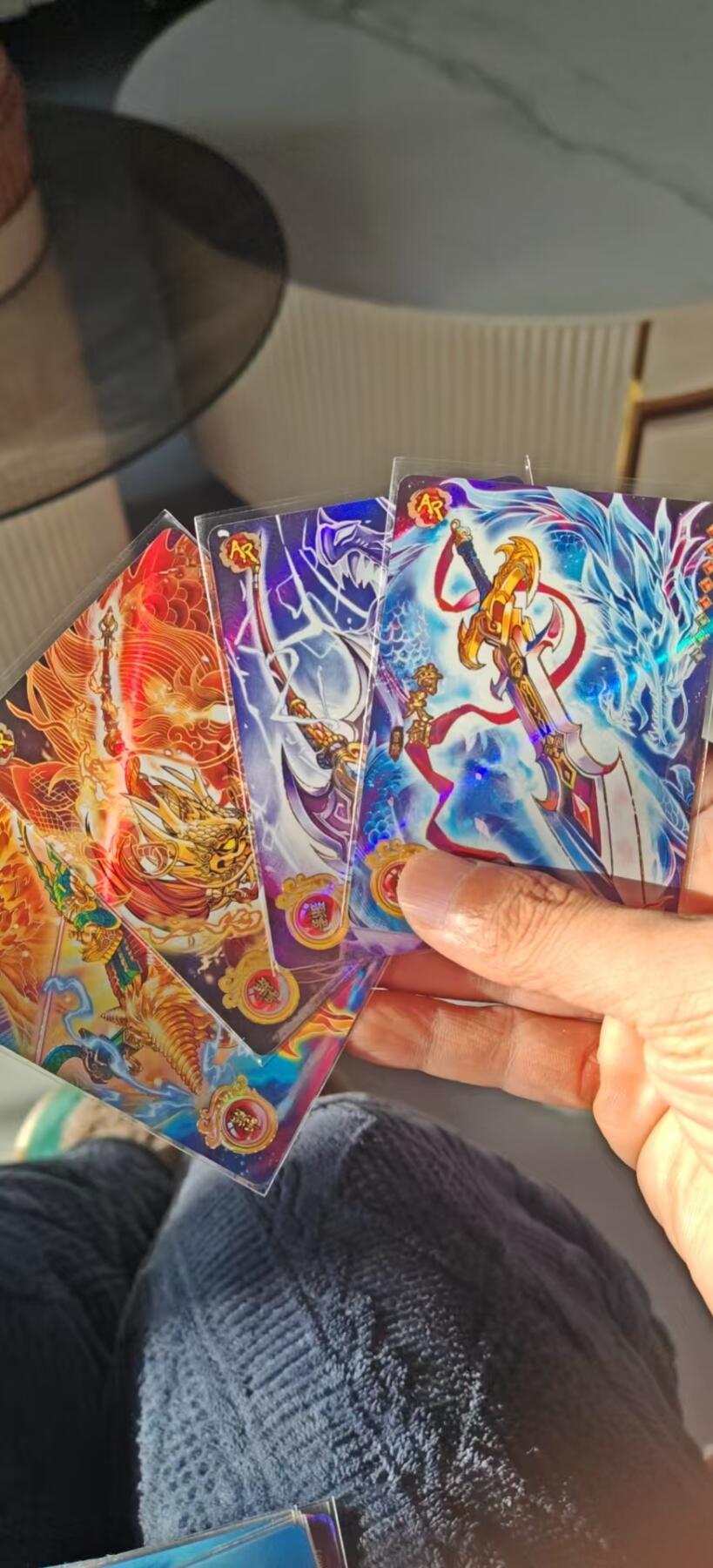 秋原瞳小店5期（雪：致敬，那不曾归去的童年！） 卡游三国cr武器蓝背4件套