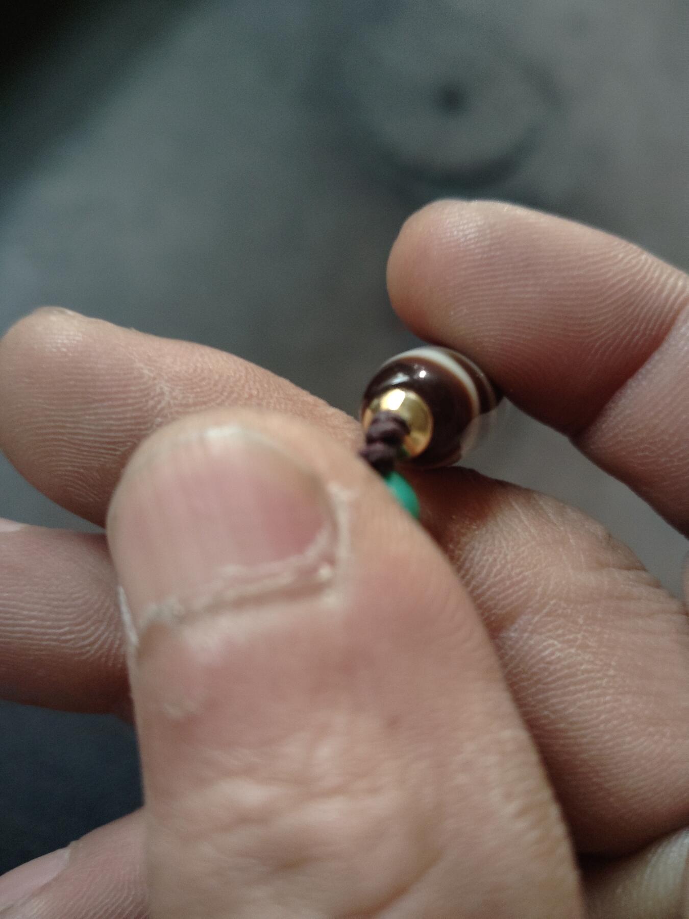 精品天珠专场 台工艺一代天珠金钱勾天珠带证书