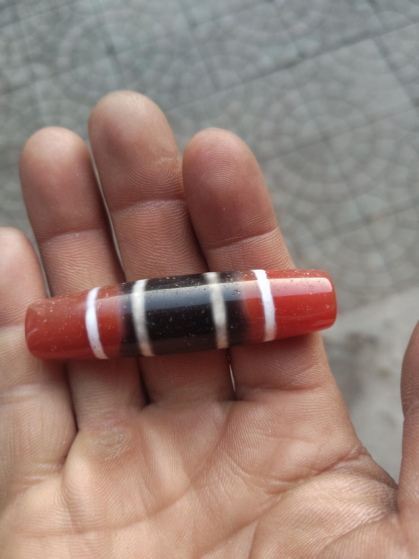 精品天珠专场 红肉四线天珠