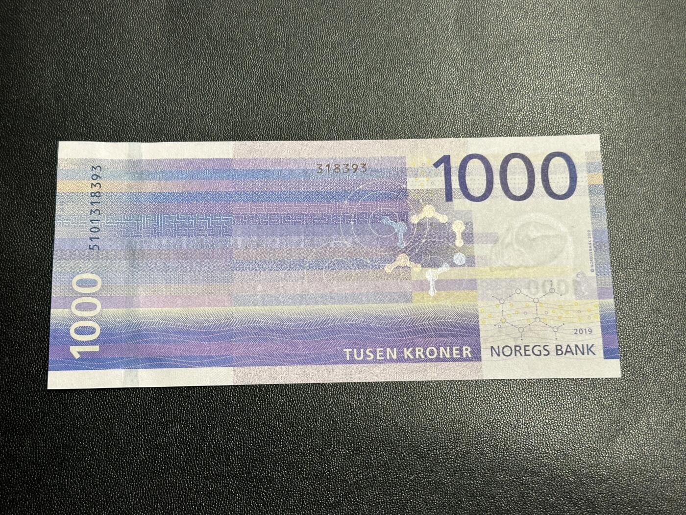 《外钞收藏家》第四百五十六期 挪威最新版1000克朗 全新UNC 无47